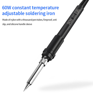 Estación de soldadura Digital Mini T12 portátil de alta calidad, 75W, temperatura constante sin plomo, serie T12, puntas de soldador - Product Image 4