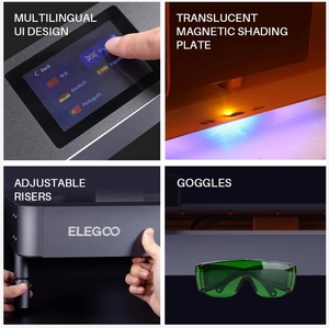 20W Output Power for ELEGOO PHECDA Laser Engraver - Product Image 5