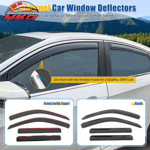 Pare-soleil en acrylique pour Toyota Highlander 01-07, déflecteur de pluie et de soleil intégré au canal - Product Image 3