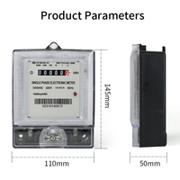 HUIXIA DDS Smart Single Phase KWh Meter Kelas Akurasi 2.0 untuk Pelacakan dan Audit Konsumsi Daya Rumah Tangga 220V 40A Maks.