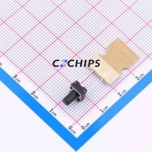 TSB06153-090B331BA-L2000 Tactile Switch Through hole,6.1x6.1mm Switch Single Pole Single Throw Round Button 1.8N 6.1mm - Product Image 1