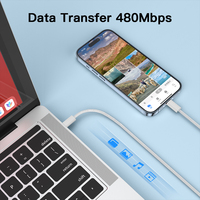 Cable Colorido UNIEAN de Tipo C a USB para Teléfono Móvil Apple, Cable de Carga USB-C OEM ODM USB 2.0 3A 60W de Carga Rápida