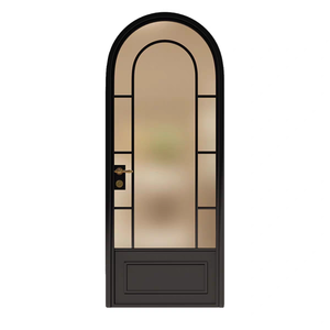 <span class=keywords><strong>Porte</strong></span> de sécurité minimaliste à cadre métallique fin, <span class=keywords><strong>grille</strong></span> en fer forgé, <span class=keywords><strong>porte</strong></span> en verre, taille personnalisée disponible - Product Image 1