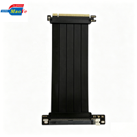 Câble Riser PCIe 4.0 Haute Vitesse X16 Gen4 pour Extension GPU RTX 4090 4080 RX 7900 XTX 64 Go/s Entièrement Compatible en Arrière-Vie (3.0)