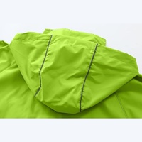 Veste coupe-vent imperméable et résistante au vent pour enfants, avec capuche, idéale pour l'extérieur, vente en gros