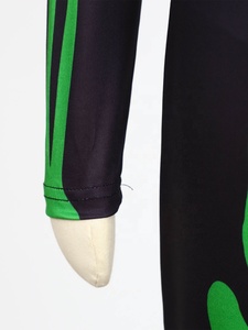 Combinaison squelette vert néon pour garçons et filles, imprimé os lumineux, col montant, manches longues, costume de scène de danse personnalisé - Product Image 4