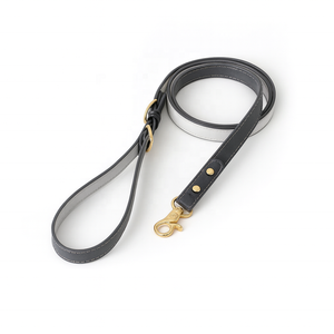 <span class=keywords><strong>Collar</strong></span> y correa para perro vegano de 2 colores personalizados de primera calidad, venta al por mayor, Correa larga de lujo para perro de cuero con accesorios - Product Image 3