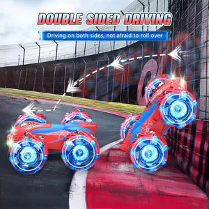 Voiture télécommandée RC 4 canaux 2,4 GHz double face pour enfants, rotation 360°, course à dérive lumineuse - Portée 20 m, utilisation intérieure/extérieure - Product Image 4