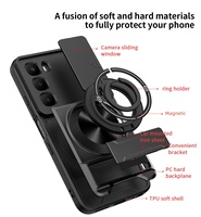 Étui de protection rigide pour téléphone portable magnétique antichoc pour Infinix Hot 60i 4G