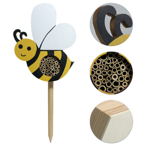 ไม้ซีดาร์บ้านแมลงในสวนใช้เป็นที่กำบังในรังของสวนหลังบ้านแบบออกแบบได้ตามต้องการ - Product Image 4