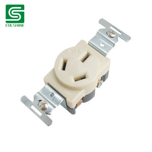 Receptáculo Dúplex con Conexión a Tierra Resistente, 15 Amperios, Color Almendra Claro - Product Image 2