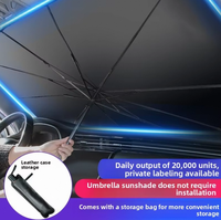 Parasol de voiture grand format à commande manuelle en pongé, protection solaire et isolation thermique, personnalisable, vente en gros – Meilleures ventes