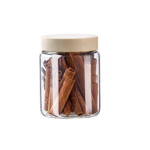 Pot de conservation alimentaire en <span class=keywords><strong>verre</strong></span> hermétique de 300 ml, récipient à épices de cuisine, bouteille en <span class=keywords><strong>verre</strong></span> vide avec couvercle en plastique pour l'emballage - Product Image 5
