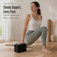 Brique de yoga moulée monobloc en mousse EVA 230x150x75mm 280g, support ferme, surface antidérapante, accessoires de Pilates haute densité, vente en gros