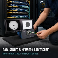 Microscope de table pour inspection des extrémités de fibres optiques 400X 200X à double zoom, détecteur de défauts et de contamination pour connecteurs MPO LC SC, contrôle qualité