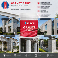 Peinture acrylique à effet pierre véritable, texture granit, revêtement liquide pour application par pulvérisation sur les murs extérieurs