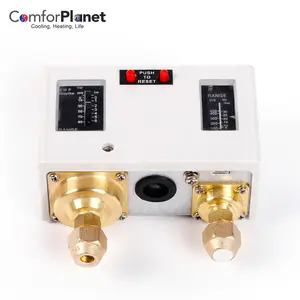 Interruptor de presión doble de reinicio automático Control de la presión del interruptor de presión del controlador del compresor para el sistema HVAC