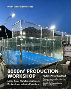 EXITO Cancha de Pádel de Alto Estándar Tipo Panorámica con Diseño y Equipamiento EX003, Tubo Cuadrado 100% Galvanizado en Caliente para Prevenir - Product Image 1