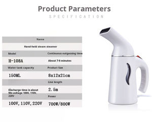 Mini plancha de vapor portátil de mano para uso doméstico Generador de vapor compacto y eficiente para el cuidado de la ropa - Product Image 6