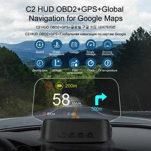 <strong>2025</strong> Car LCD Head up Display HUD C2 Navigation Mirror Auto Electronics Multi-alarms Speedometer OBD2 GPS HUD - Product Image 2