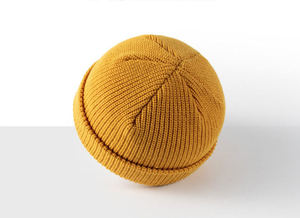 Gorro de lana tejido a la moda para hombre, estilo hip-hop, con visera, para otoño e invierno, con logo impreso. - Product Image 2