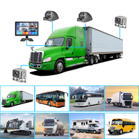 10.1 pouces BSD moniteur 4Ch écran partagé voiture DVR enregistreur moniteur avec AHD avant vue arrière caméra de recul pour camion Bus piéton