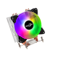 Nouveau Refroidisseur Liquide CPU en Aluminium à 4 Caloducs, 120mm, avec Roulement Fluide, LED RGB Plein Spectre, Silencieux, pour Boîtiers d'Ordinateur et PC Gaming - Vente Chaude 2026