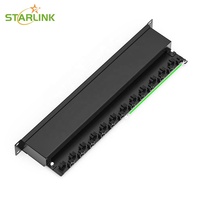 Panel Patch FTP 24-Port Starlink Berkualitas Tinggi, Kompatibel dengan Jaringan Cat5E/CAT6/CAT6A