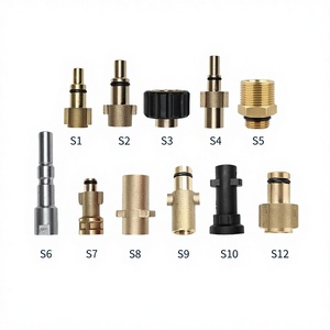 Adaptateur PA haute pression tout en cuivre pour accessoires de lave-auto avec raccord rapide - Product Image 1