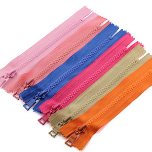 DAWEI, venta al por mayor, #5, cremallera de resina plástica colorida, accesorios de ropa, cremallera resistente, cierre de extremo cerrado, deslizador Autolock, cinta colorida - Product Image 3