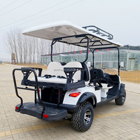 Voiturette de golf électrique classique fermée 6 places avec batterie au lithium 48V 72V 100A, Véhicules de patrouille fermés pour le camping, très demandés