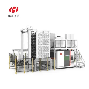 HGTECH Sistema de monitoramento de operação da linha de produção com corte a laser Biblioteca automática Série LCK Solução de fábrica inteligente inteligente