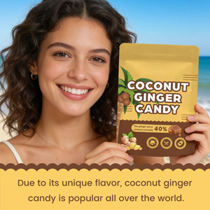 Caramelos de Jengibre y Coco con Sabor a Café, Marca Privada OEM, Caramelos Mixtos de Jengibre y Coco, Gran Venta - Product Image 6