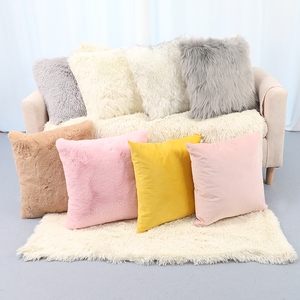 Housse de coussin de canapé en <span class=keywords><strong>fourrure</strong></span>, vente en gros, 40x40cm, housse de coussin de canapé en <span class=keywords><strong>fausse</strong></span> <span class=keywords><strong>fourrure</strong></span>, housse d'oreiller en peluche douce et décorative - Product Image 6
