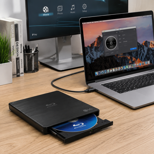 Unidad de <span class=keywords><strong>Blu</strong></span>-<span class=keywords><strong>ray</strong></span> DVD Externa <span class=keywords><strong>LG</strong></span>, USB-C, USB 3.0, Grabadora de BD-RE, DVD-RW, CD-RW, Delgada y Portátil para Mac, Windows, Laptop, Computadora de Escritorio - Product Image 3