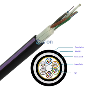 Câble à fibre optique aérien ADSS 100M <span class=keywords><strong>24</strong></span> cœurs G652d SM Fibre optique FTTH Drop 48FO 4KM Rouleau 15KM Mini ASU 12 cœurs Fournisseur de câbles - Product Image 4