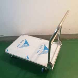 Chariot industriel pliable à quatre roues en acier inoxydable 304, chariot de carrosserie, robuste, pour l'industrie rétro - Product Image 2