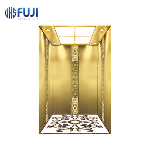 VKSFUJI Champagner Gold 800KG/1000KG Kapazität Personen aufzug MRL Kleiner persönlicher Aufzug für den Büro einsatz Getriebe loser PVC-Boden AC - Product Image 4