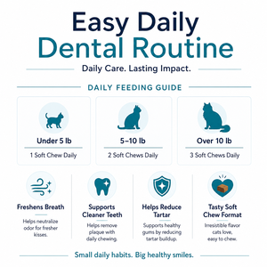 Suplemento Dental para Gatos a Granel con Ascophyllum Nodosum SHMP, Masticables para el Cuidado Bucal, para un Aliento Fresco y Dientes Más Limpios - Product Image 5