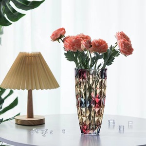 Jarrón de cristal grande de estilo europeo moderno <span class=keywords><strong>con</strong></span> ricos lirios de bambú, vidrio hidropónico para arreglos florales para sala de estar, dormitorio, hogar - Product Image 3
