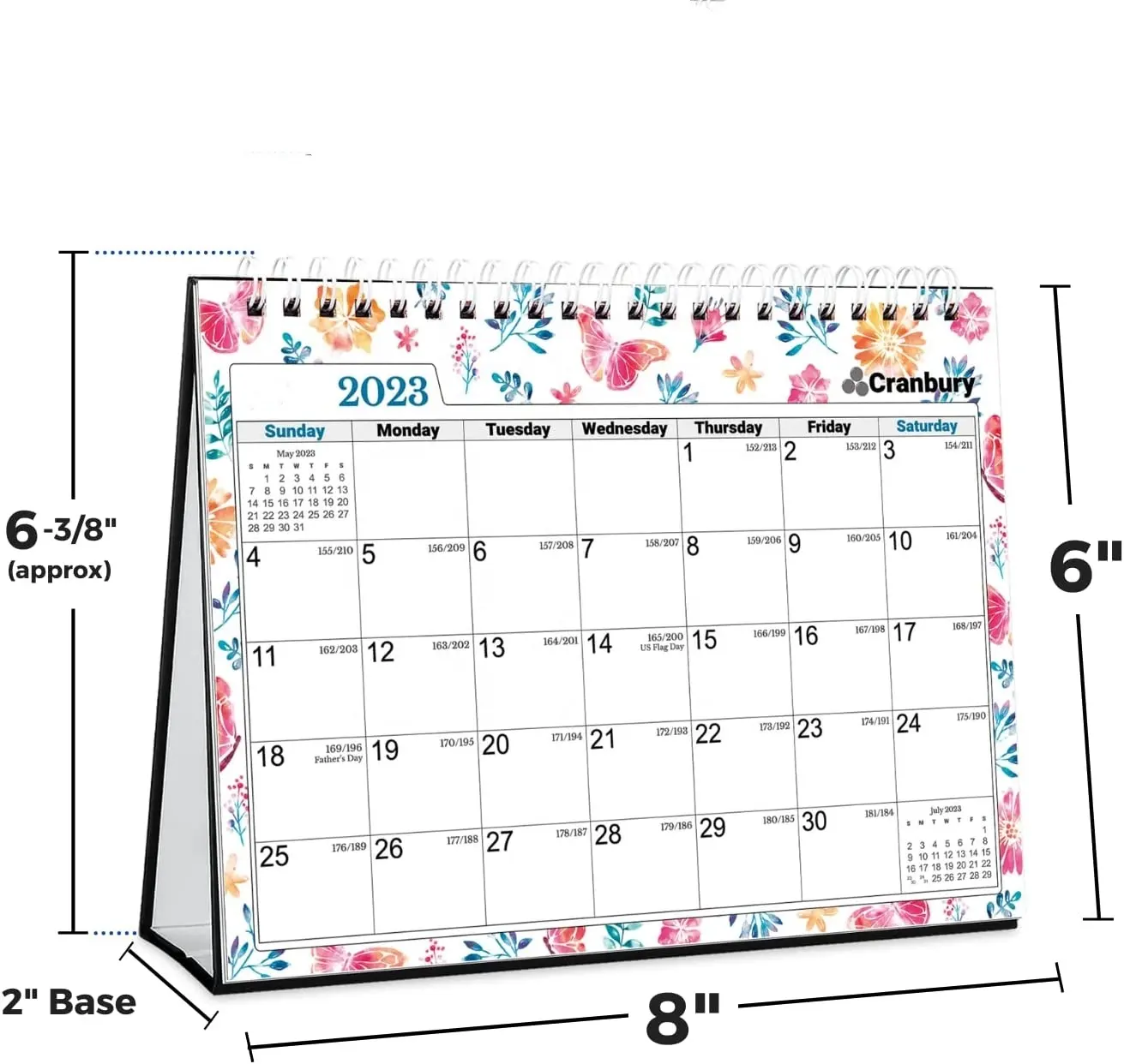 Оптовая продажа, полный индивидуальный календарь 2023, Экологически чистая бумага, двойная катушка, ежедневная печать календаря