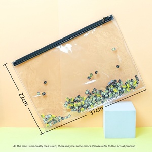 תיק pvc עבור מחשבים ניידים a4, תיק אחסון שקוף עם חתיכות צעצוע, מסמך עמיד ומארגן נייר - Product Image 4