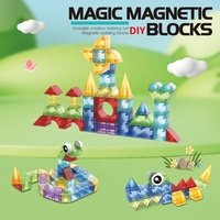 Productos Novedosos 2026, Cubos Magnéticos Transparentes de Colores Suaves, Juguetes de Construcción de Plástico, Juego de Bloques Magnéticos para Niños