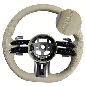 Volante de Cuero Genuino para <span class=keywords><strong>Mercedes</strong></span> Benz <span class=keywords><strong>AMG</strong></span> Clase C E W205 Cls <span class=keywords><strong>63</strong></span> X156 Sls C117 - Product Image 1