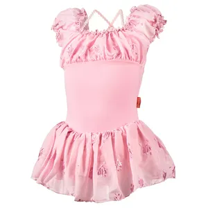 Customized Indoor Dress Girl Performance Dress Gymnastics Dance Wear Ballet Ieotards Training Dancewear