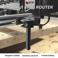 TOOLSWANG Fraise à dégauchir les panneaux de 8 mm avec plaquettes en carbure de tungstène pour le travail du bois CNC OEM