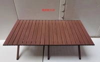 Table de camping pliable moderne en alliage d'aluminium légère, portable pour pique-niques, plage, atelier, ferme, école, hôtel, extérieur