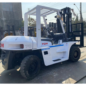 Montacargas diésel Mitsubishi TCM usado de 6m con capacidad de 7 toneladas, 1 año de garantía, desde Shanghái Jinshan, China, en oferta. - Product Image 1