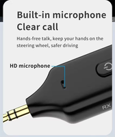 A60 Sans Fil V5.1 Récepteur Émetteur Adaptateur Voiture Musique Audio Aux A2dp Casque Récepteur Mains Libres