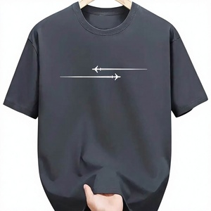 Summer Men 100% Cotton Casual Loose Printed Comfortable Sports Round Neck Short Sleeve T-shirt Oversized Graphic Tee Streetwear - Product Image 6